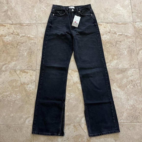 Zara Jeans Zara High Waisted Wide Leg Full Length Jeans Poshmark